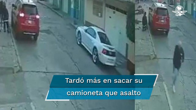 Captan robo de camioneta en calles de Naucalpan; asalto duró 30 segundos