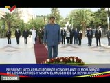 Presidente Nicolás Maduro rinde honores ante el Monumento de los Mártires de Argelia