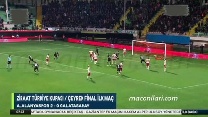 Aytemiz Alanyaspor 0-2 Galatasaray [HD] 05.02.2020 - 2019-2020 Turkish Cup Quarter Final 1st Leg
