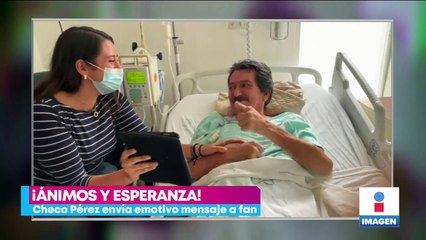 "Checo" Pérez envía emotivo mensaje a fan que padece cáncer