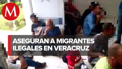 Aseguran a 55 migrantes en diferentes municipios de Veracruz