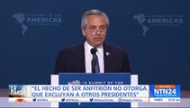 Discurso del presidente de Argentina, Alberto Fernández, en la Cumbre de las Américas