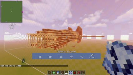 Minecraft Working Airship using Create Mod