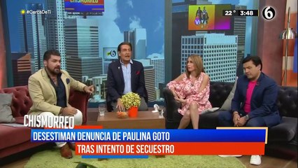 Desestiman denuncia de Paulina Goto tras intento de secuestro