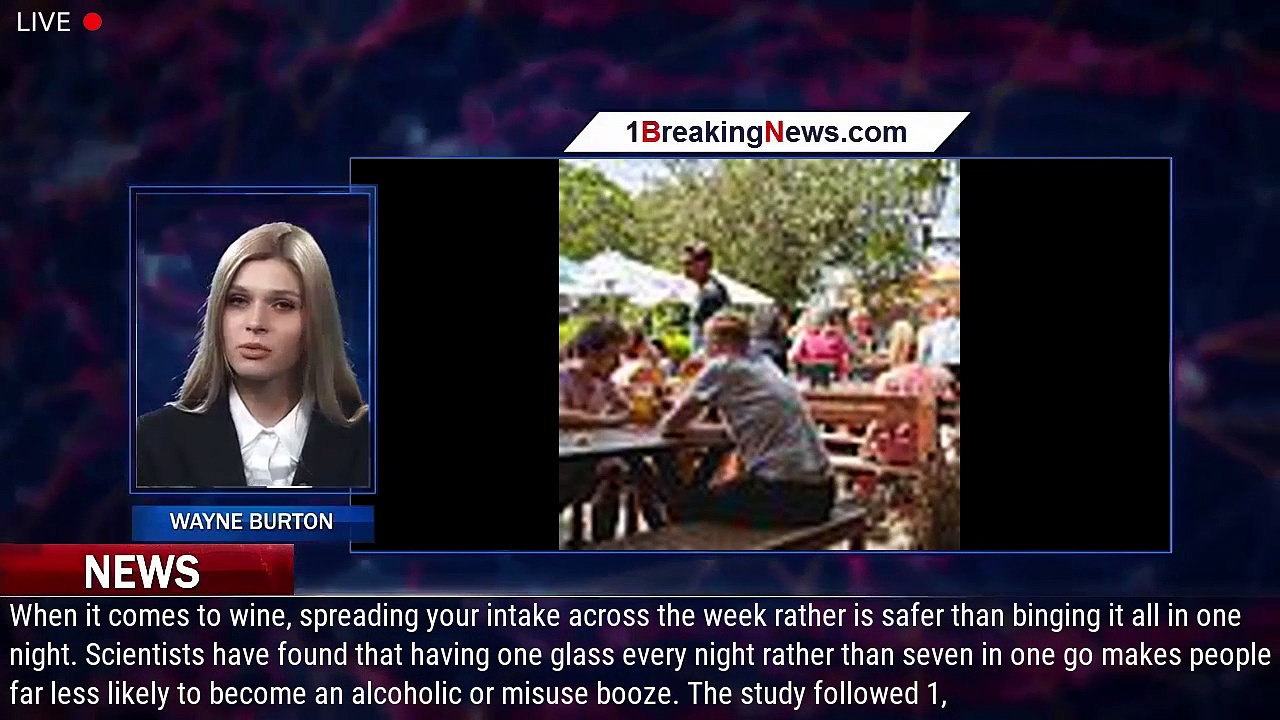 One glass of wine every night with dinner is safer than binge-drinking on a Saturday and going – 1br