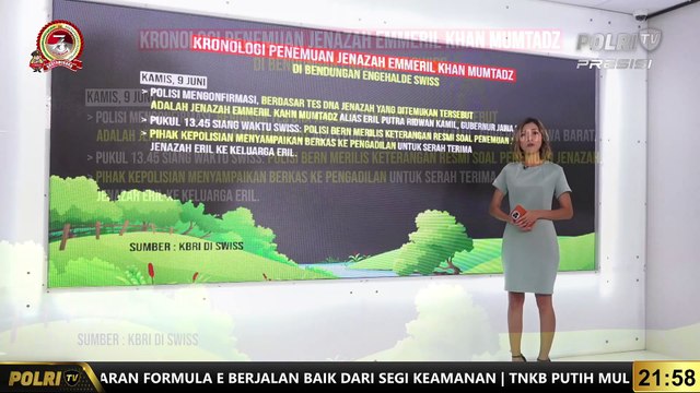 Grafis Kronologi Penemuan Jenazah Emmeril Khan Mumtadz Di Bendungan Engehalde Swiss