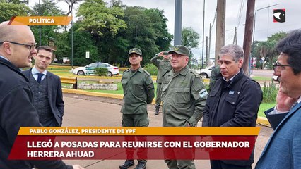 el presidente de YPF llegó a Posadas para reunirse con Herrera Ahuad por la escasez de combustible