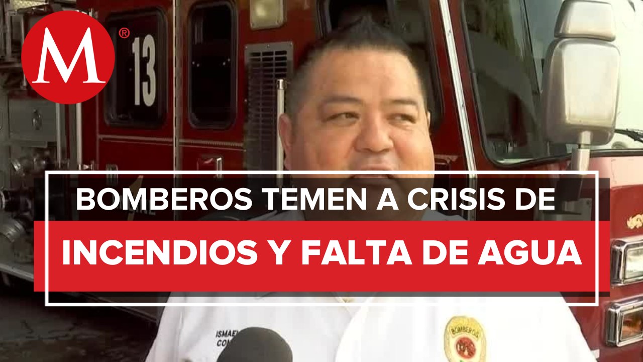 Bomberos se ven afectados por la crisis de agua en Nuevo León