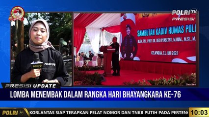 PRESISI UPDATE 10.00 WIB  Lomba Menembak Dalam Rangka Hari Bhayangkara Ke-76 Berlangsung di Mako Brimob Kelapa Dua,Depok