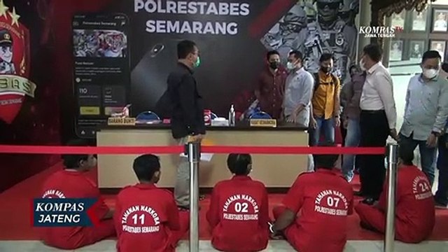 Polrestabes Semarang Ringkus 7 Pengedar Narkoba