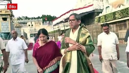 CJI NV Ramana at Tirumala Darshan : తిరుమల శ్రీవారి సేవలో పాల్గొన్న సీజేఐ ఎన్వీ రమణ | ABP Desam