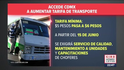 Accede CDMX aumentar tarifa de transporte público