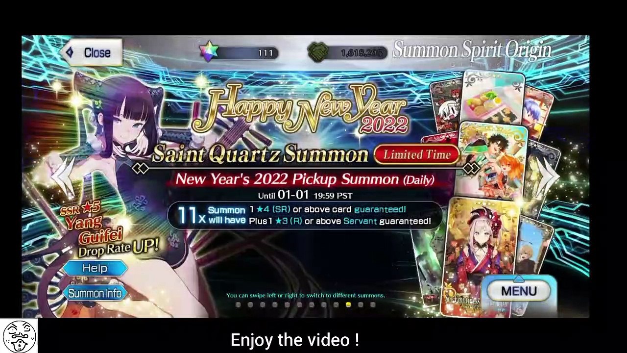 New year gacha experience (FGO)
