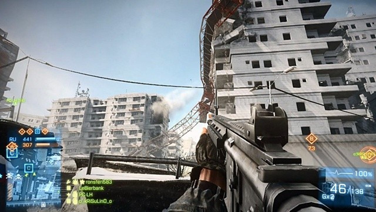 Battlefield 3: Aftermath - Gameplay zur neuen Map Epizentrum (PS3-Version)