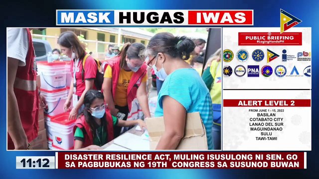 Disaster Resilience Act, muling isusulong ni Sen. Go sa pagbubukas ng 19th Congress sa susunod na buwan