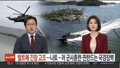 발트해 긴장 고조…나토-러 군사훈련·핀란드는 국경장벽