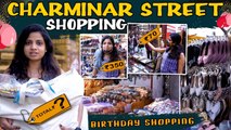 Charminar Street Shopping | Low Cost Street Shopping in Hyderabad | Raghavi Vlogs