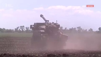 Работа САУ CAESAR на фронте