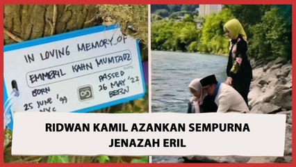Ridwan Kamil  Adzan dan Mandikan Jenazah Eril