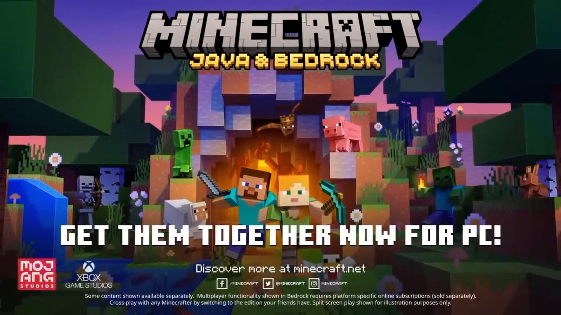 Minecraft Java & Bedrock Launch Trailer Xbox - video Dailymotion