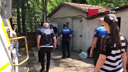 Et işleme tesisine şok baskın...Görüntüler