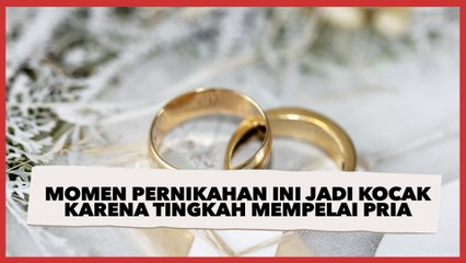 Harusnya Haru, Momen Pernikahan Ini Jadi Kocak karena Tingkah Mempelai Pria