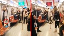 Kadıköy metrosunda bıçak çekip insanları tehdit eden saldırgan, tahliye oldu