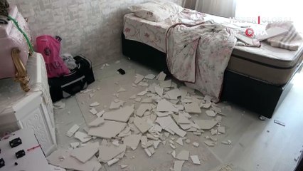 Yeni taşındıkları evleri başına yıkıldı, o anlar kameraya yansıdı!