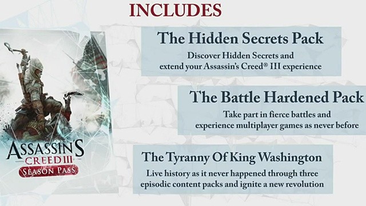 Assassin's Creed 3 - Trailer zum Season Pass