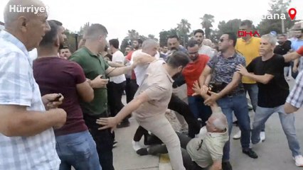 Adana'da başkanla yaşanan gerginliği görüntüleyen basın mensubu baba-oğula dayak
