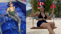 Kamya Punjabi 42 Age Black Bikini Look Viral, Hot Look में उड़ाए होश | Boldsky *Entertainment