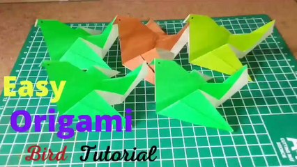 The quick and easy way to make bird origami#origami#tutorialorigami#easyorigami