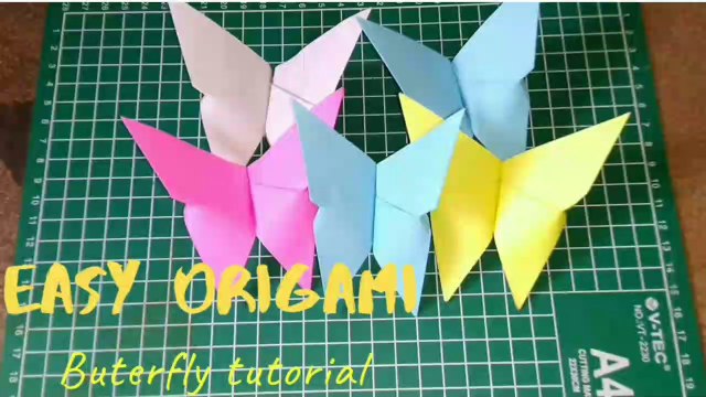 The most easy way to make origami buterfly#origami#tutorialorigami#easyorigami
