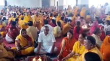 कोविड के बाद बड़ा आयोजन, जयपुर में मां गंगा का पूजन, प्रसादी स्वरूप बांटे तुलसी के पौधे