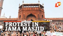Prophet remark controversy | Huge Protests Outside Jama Masjid in Delhi