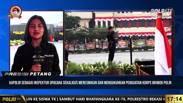 Live Report Ratu Dianti : Upacara Peresmian Penguatan Struktur Organisasi Korps Brimob Polri Selesai Diselenggarakan