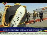 Presidente Nicolás Maduro llega a la República Islámica de Irán