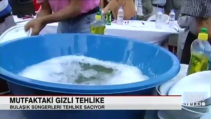 Bulaşık süngerleri tehlike saçıyor
