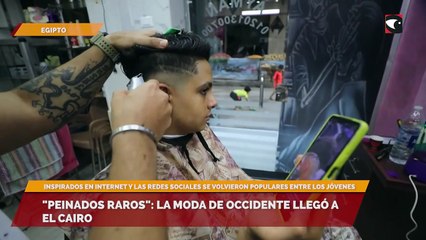 "Peinados raros" la moda de occidente llegó a El Cairo