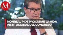 Monreal pide al PAN, PRI y PRD no paralizar procesos legislativos tras 