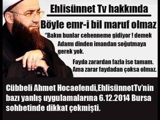 Cübbeli Ahmet Hoca - Fayda zarardan çok olacaksa konuşacaksın...!