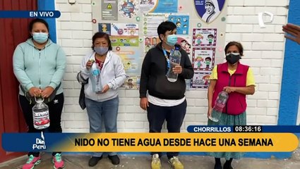 Chorrillos: Denuncian que Nido no tiene agua desde hace dos semanas