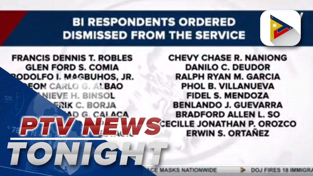 DOJ fires 18 immigration personnel involved in "pastillas” bribery scheme