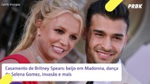 Casamento de Britney Spears e Sam Asghari teve beijo em Madonna, dança com Selena Gomez e mais!