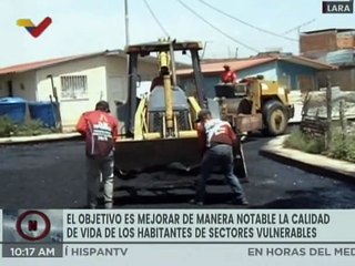 Lara | Ejecutan plan integral de consolidación de barrios y sectores populares en el mcpio Iribarren
