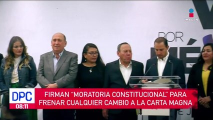 Firman “moratoria constitucional” para frenar cambios a la Carta Magna