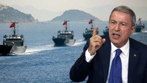 Cumhurbaşkanı Erdoğan'ın ardından Yunanistan'a bir sert tepki de Bakan Akar'dan geldi: Karşılık vermeye devam edeceğiz