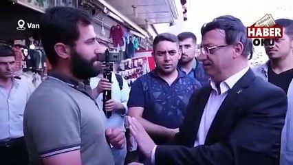 AKP'li başkana esnaftan tepki "Krizin sebebi partinizdir, ülkeyi başka parti mi yönetiyor?"