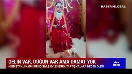 24 yaşındaki kadın kendisiyle evlendi