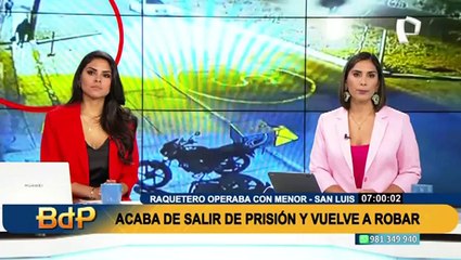 San Luis: Cae peligroso raquetero que delinquía con un menor de edad